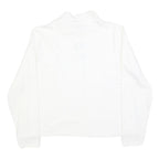 NIKE Womens White Cotton Blend Long Sleeve Roll Neck T-Shirt 2XL Logo Print