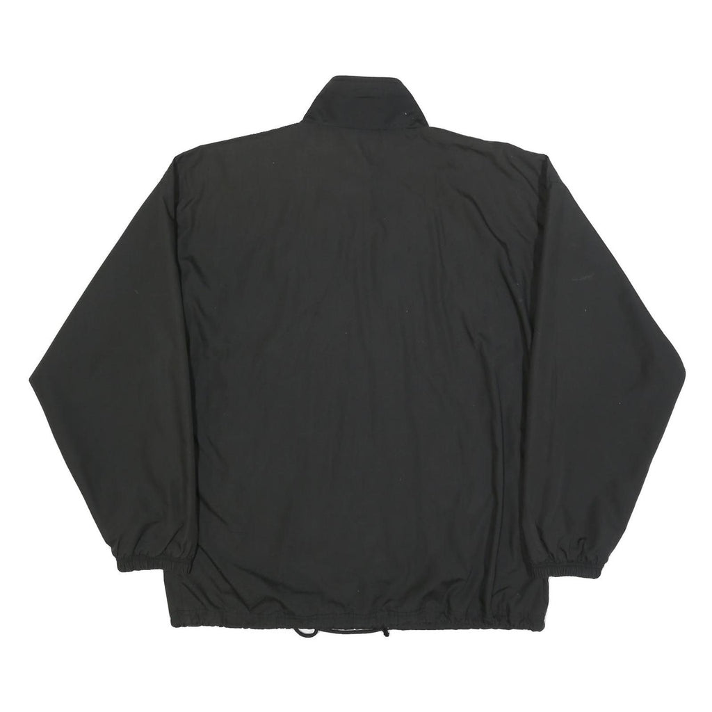 ADIDAS Mens Black Polyester Blend Track Jacket L Zip Athletic Leisure Sports