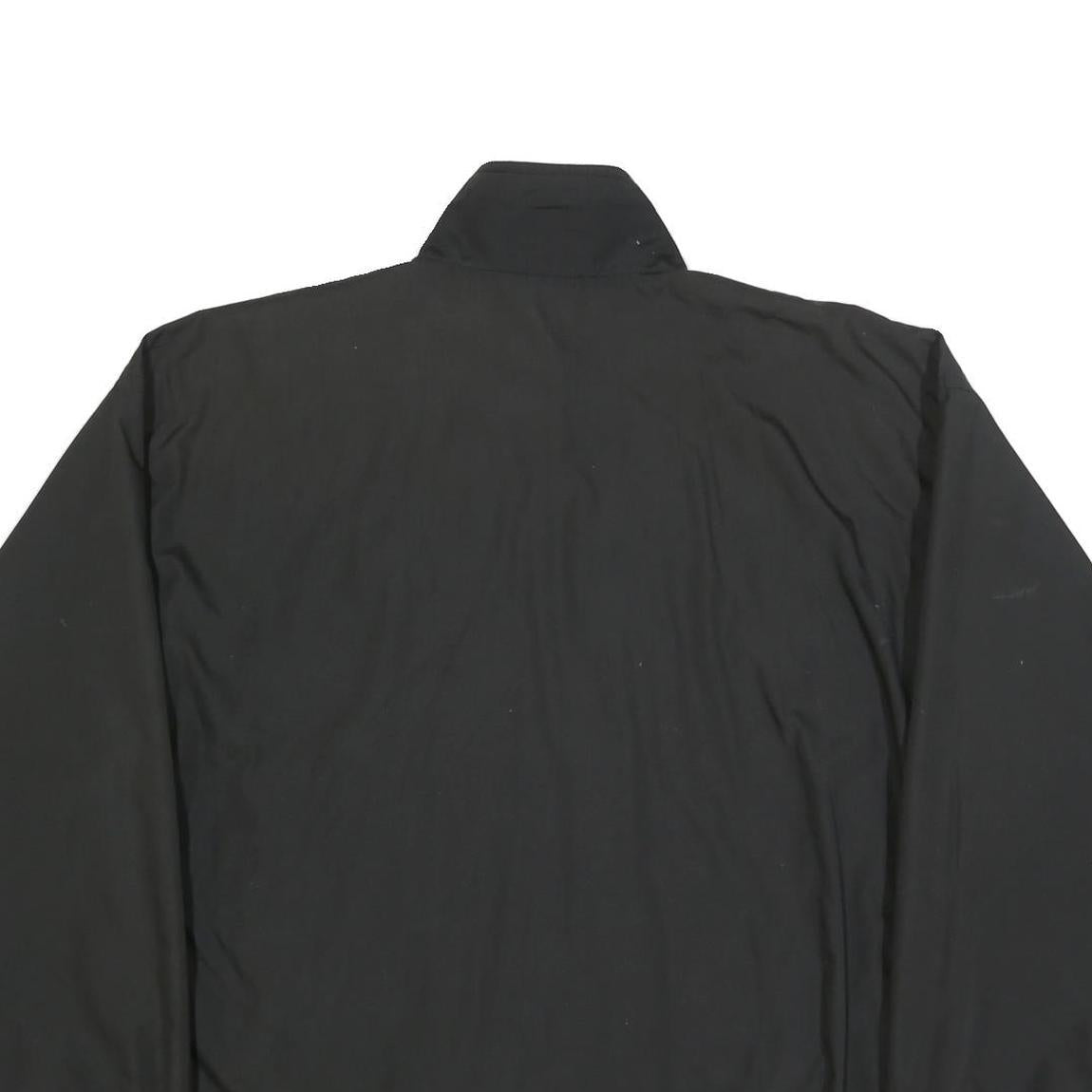 ADIDAS Mens Black Polyester Blend Track Jacket L Zip Athletic Leisure Sports