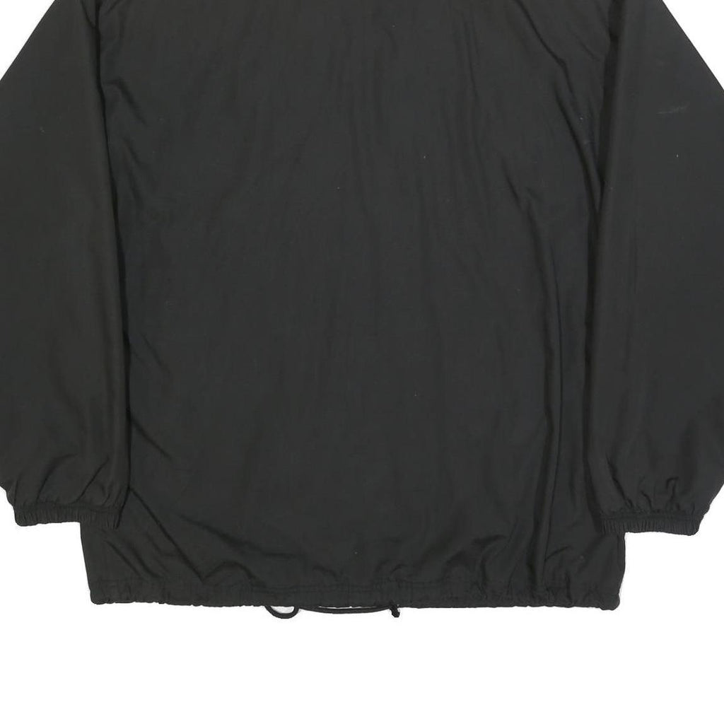 ADIDAS Mens Black Polyester Blend Track Jacket L Zip Athletic Leisure Sports