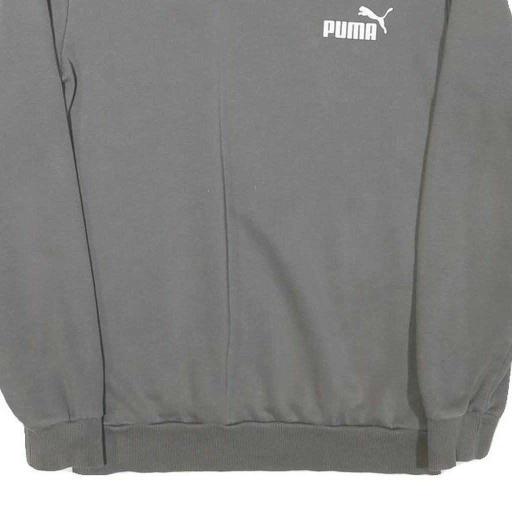 PUMA Mens Grey Crew Neck XS Sweatshirt Cotton Blend Casual Pullover