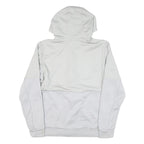 ADIDAS Mens White Polyester Blend Zip Hoodie Jacket M Plain Casual Sportswear