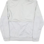 ADIDAS Mens White Polyester Blend Zip Hoodie Jacket M Plain Casual Sportswear