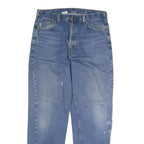 CARHARTT Mens Jeans Blue Regular Straight Denim Medium W34 L34 Durable Workwear