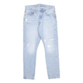 LEVI'S 501S Womens Jeans Light Blue Slim Skinny Denim W30 L28 Distressed