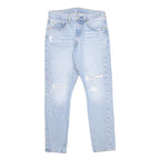 LEVI'S 501S Womens Jeans Light Blue Slim Skinny Denim W30 L28 Distressed