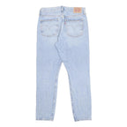 LEVI'S 501S Womens Jeans Light Blue Slim Skinny Denim W30 L28 Distressed