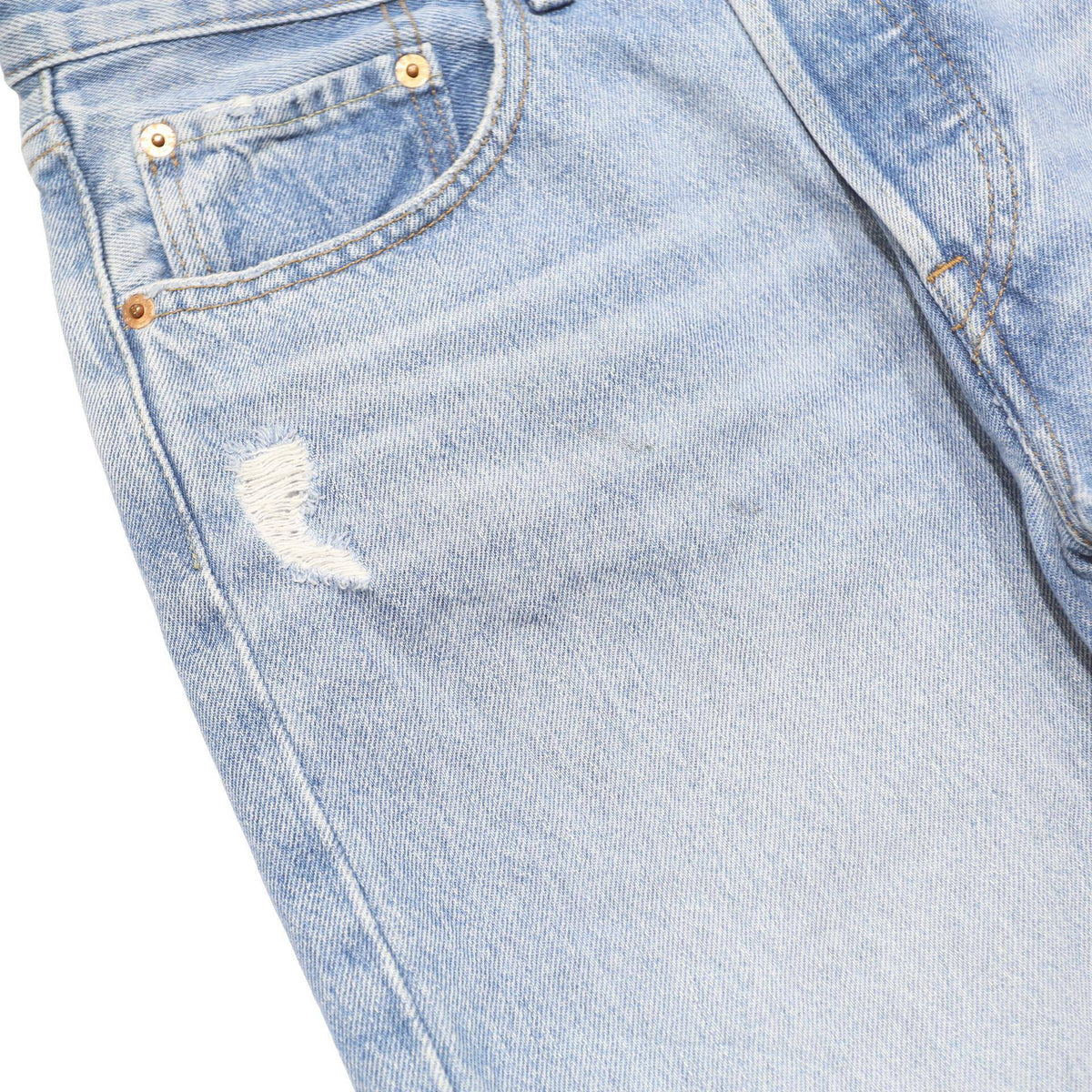 LEVI'S 501S Womens Jeans Light Blue Slim Skinny Denim W30 L28 Distressed