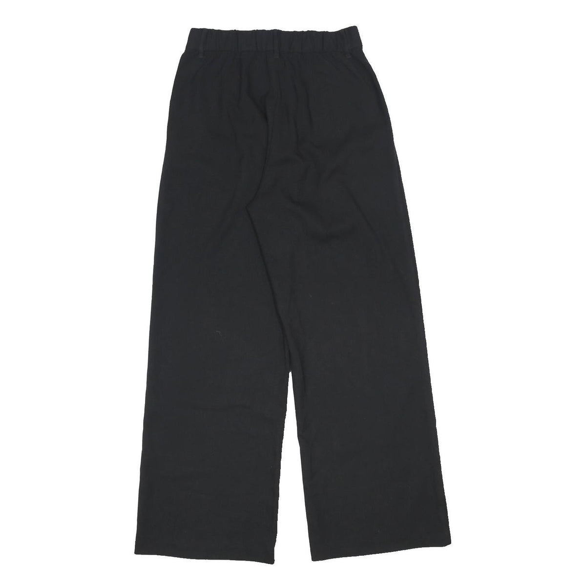 HOLLISTER Womens Black Polyester Blend Loose Wide-Leg Trousers W25 L28 Stylish