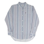 RALPH LAUREN POLO JEANS COMPANY Mens Blue & White Striped Shirt M Classic Cotton