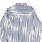 RALPH LAUREN POLO JEANS COMPANY Mens Blue & White Striped Shirt M Classic Cotton