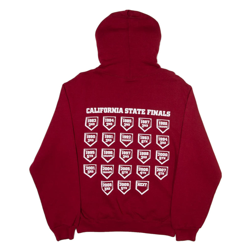 RUSSELL ATHLETIC Sac City Softball Mens Red Hoodie USA S