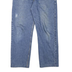 LEE Mens Regular Fit Blue Denim Jeans W34 L27 Cotton Blend Zip Classic Straight