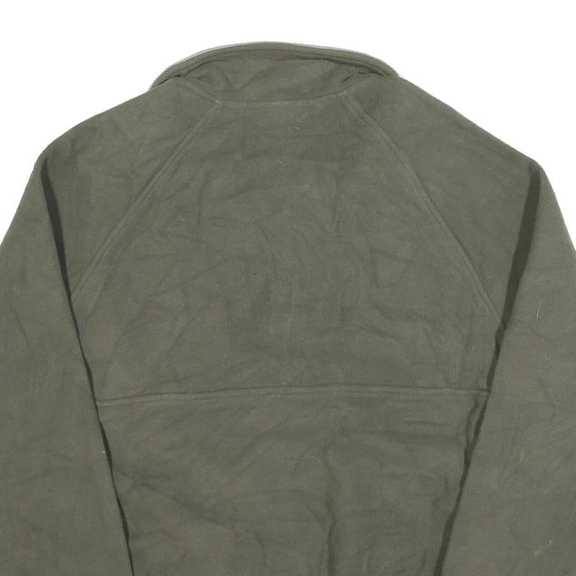 PRO SPIRIT Mens Green Pullover Polyester Blend Jumper XL Outdoor Casual Half Zip