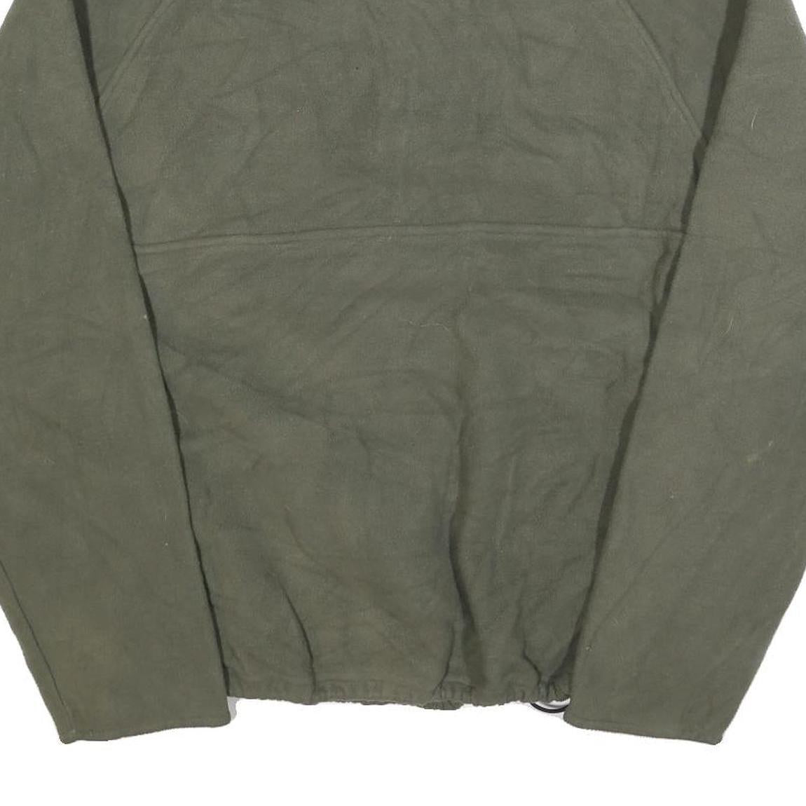 PRO SPIRIT Mens Green Pullover Polyester Blend Jumper XL Outdoor Casual Half Zip