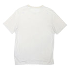 NIKE Mens White Plain T-Shirt M Short Sleeve Crew Neck Lightweight Comfort