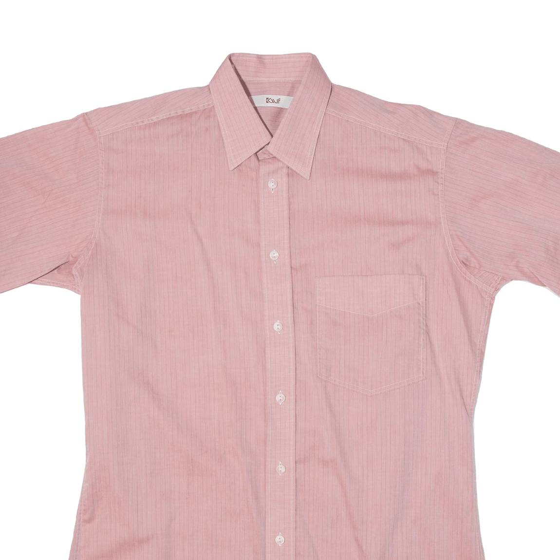 KAUF Womens Shirt Pink Striped L