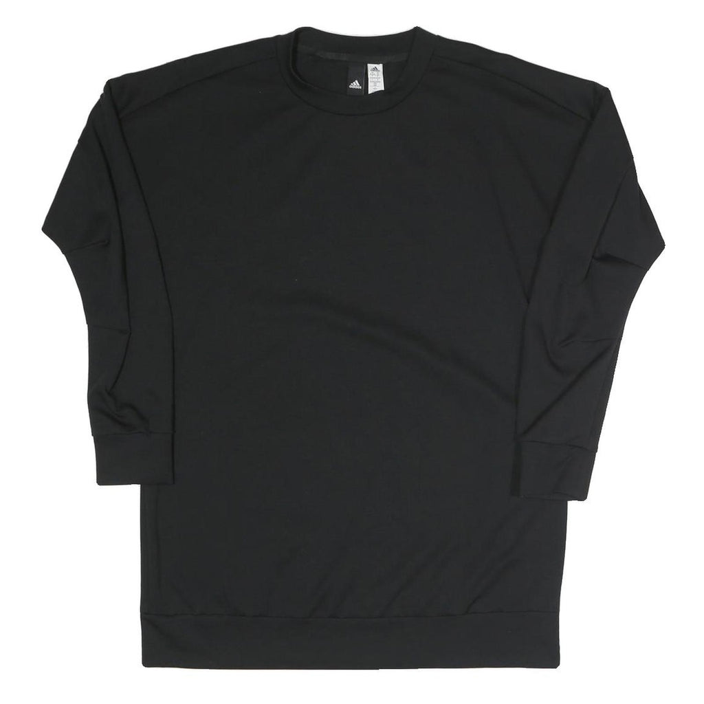 ADIDAS Womens Black Sweatshirt Crew Neck M Lightweight Pullover Casual