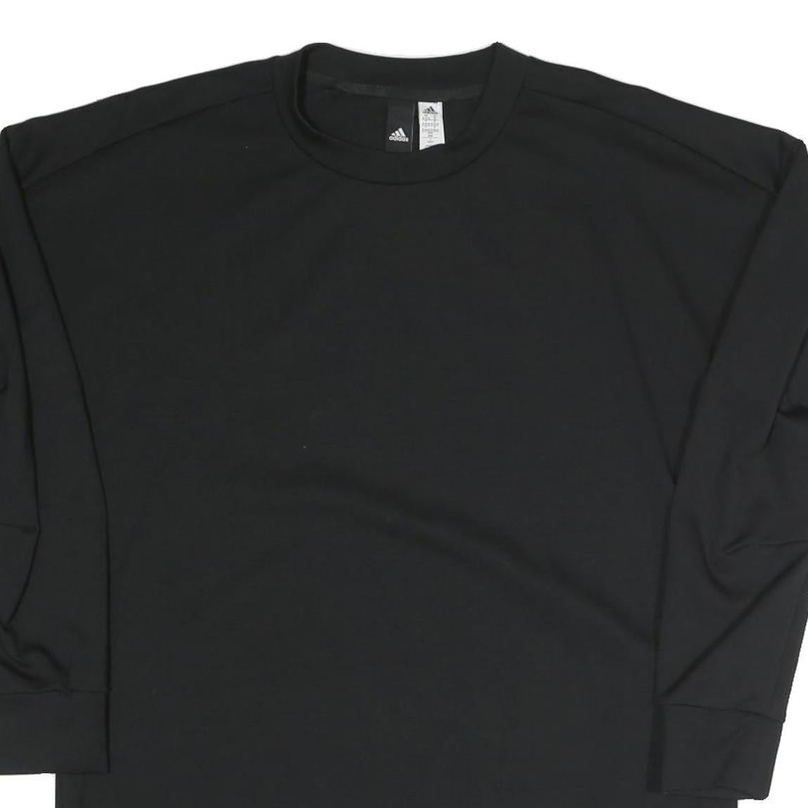 ADIDAS Womens Black Sweatshirt Crew Neck M Lightweight Pullover Casual