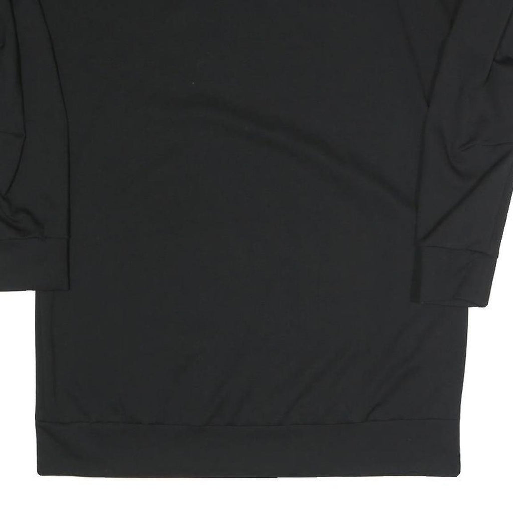 ADIDAS Womens Black Sweatshirt Crew Neck M Lightweight Pullover Casual