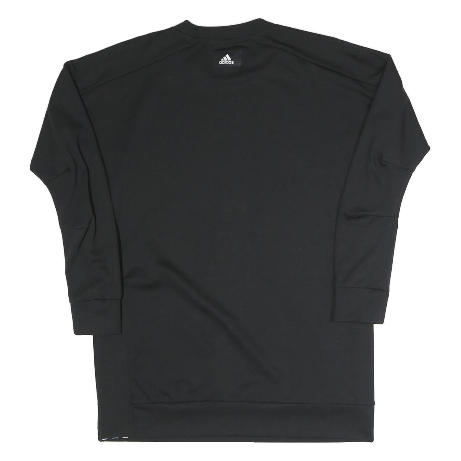 ADIDAS Womens Black Sweatshirt Crew Neck M Lightweight Pullover Casual