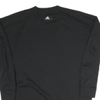 ADIDAS Womens Black Sweatshirt Crew Neck M Lightweight Pullover Casual