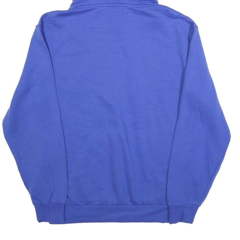 DICKIES Mens Blue Pullover S Cotton Blend Hoodie Workwear Logo Print
