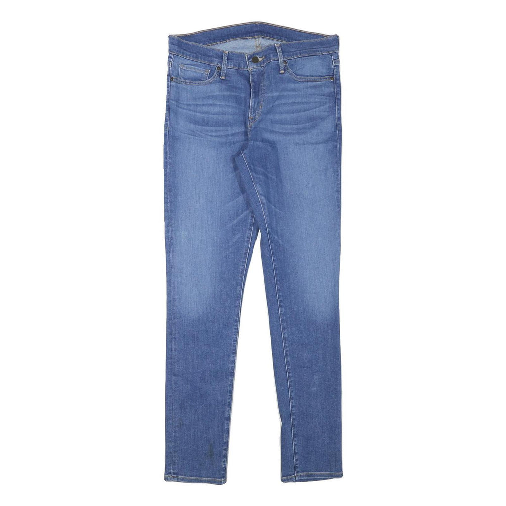 LEVI'S Womens Slim Blue Denim Jeans W30 L30 Cotton Blend Zip Pockets