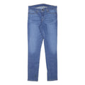 LEVI'S Womens Slim Blue Denim Jeans W30 L30 Cotton Blend Zip Pockets