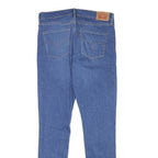 LEVI'S Womens Slim Blue Denim Jeans W30 L30 Cotton Blend Zip Pockets