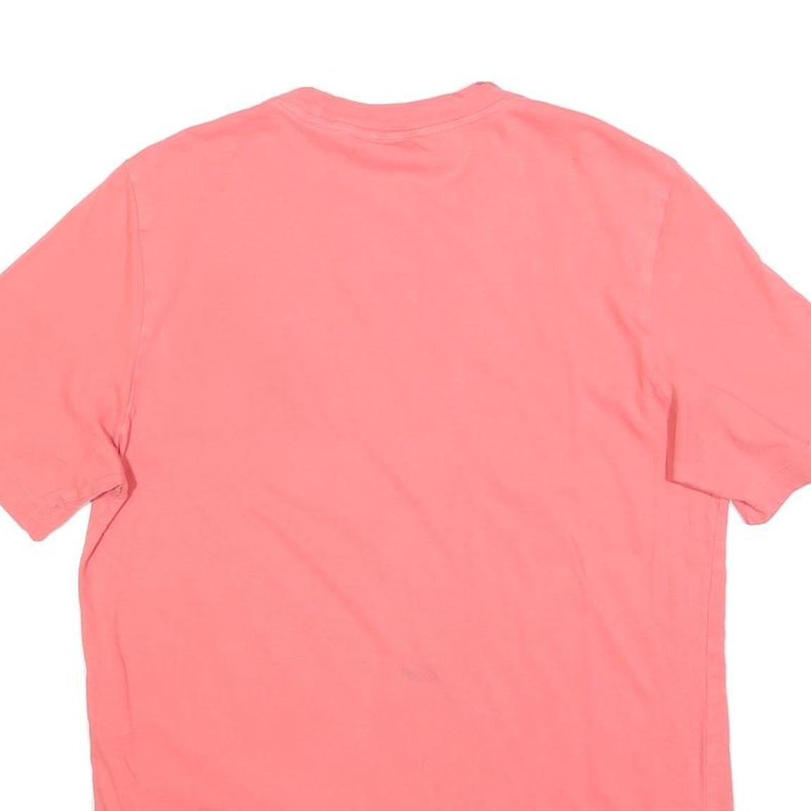ADIDAS Mens Pink Graphic T-Shirt S Short Sleeve Crew Neck Casual Wear