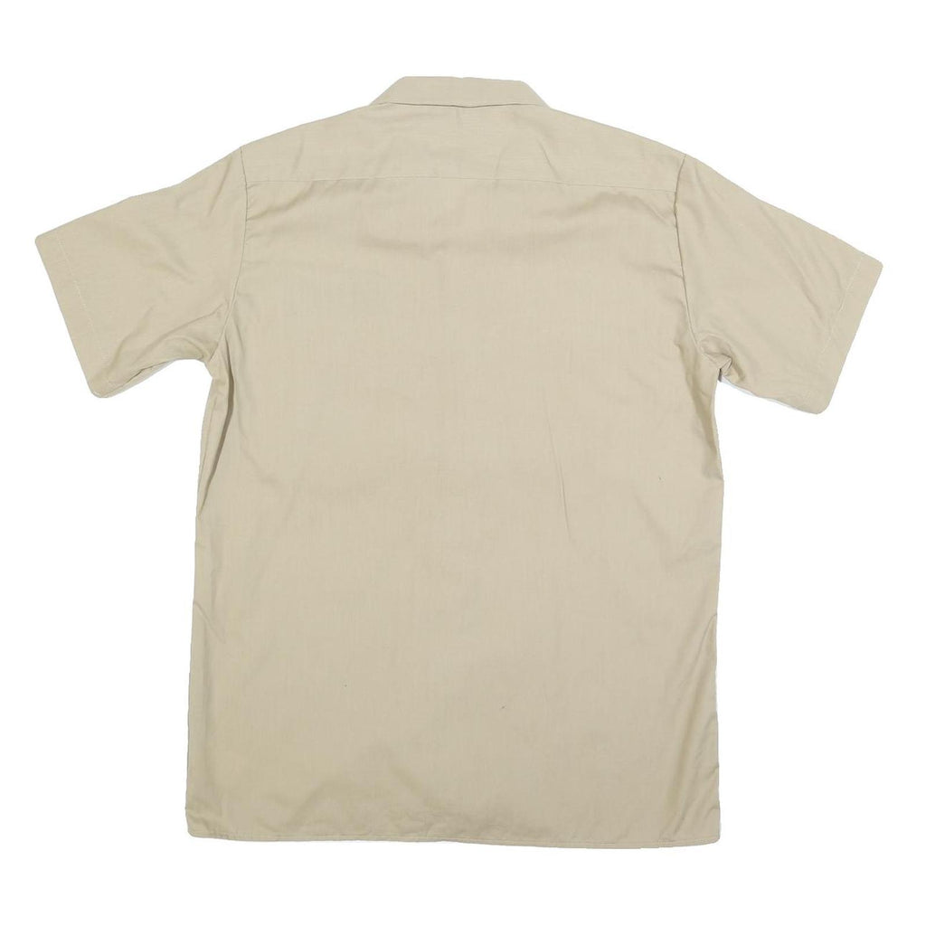DICKIES Mens Beige Sustainable Solutions Cotton Blend Shirt M Workwear Utility