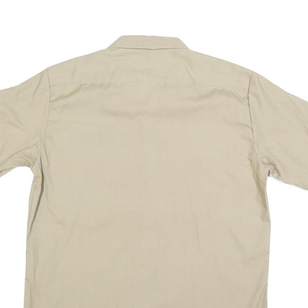 DICKIES Mens Beige Sustainable Solutions Cotton Blend Shirt M Workwear Utility