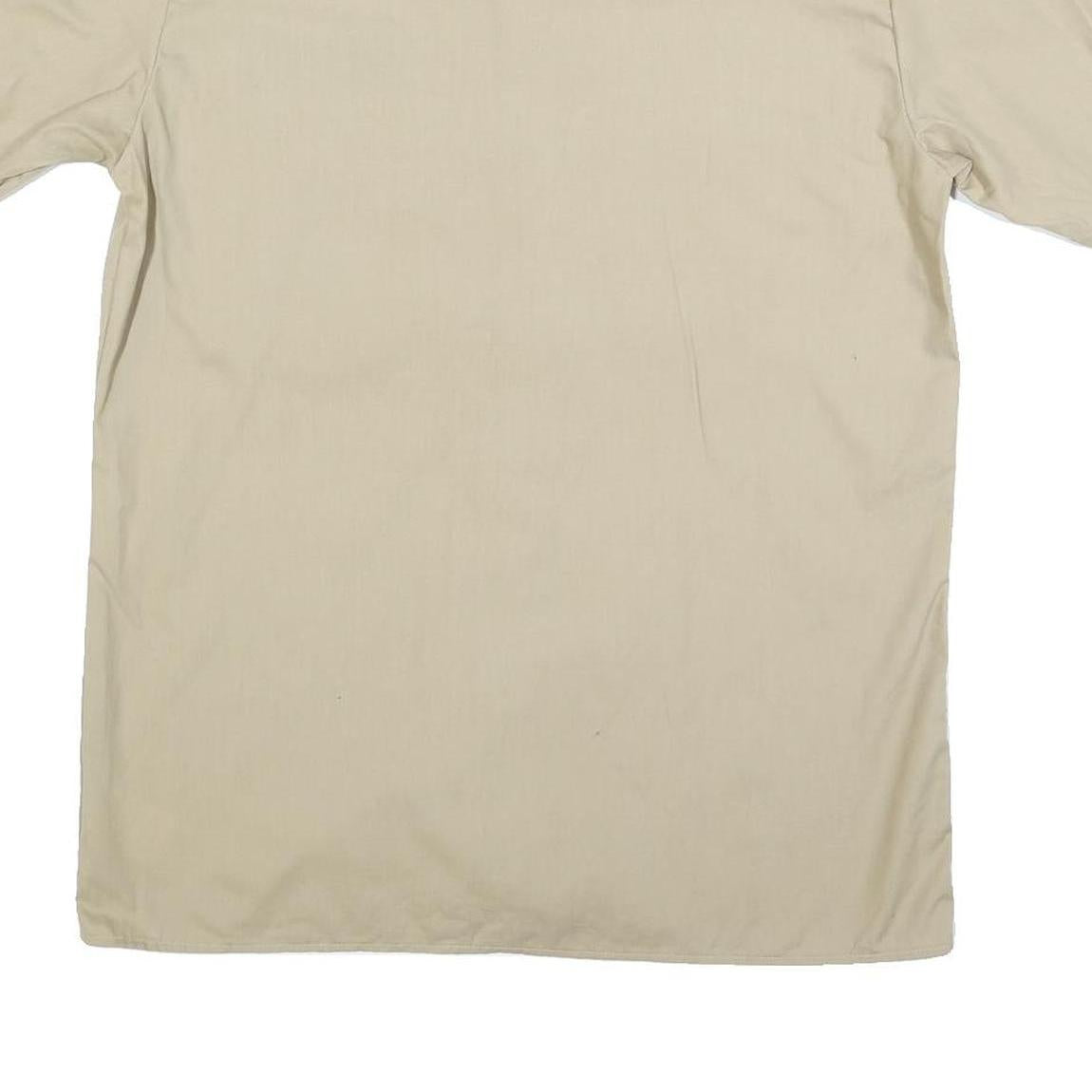 DICKIES Mens Beige Sustainable Solutions Cotton Blend Shirt M Workwear Utility