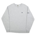TIMBERLAND Mens Grey Sweatshirt Crew Neck M Cotton Blend Casual Pullover