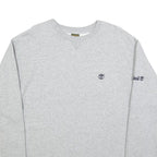 TIMBERLAND Mens Grey Sweatshirt Crew Neck M Cotton Blend Casual Pullover