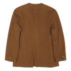 SERGIO D'ANDREA Womens Brown Wool Blend Classic Jacket M Button Plain Elegant