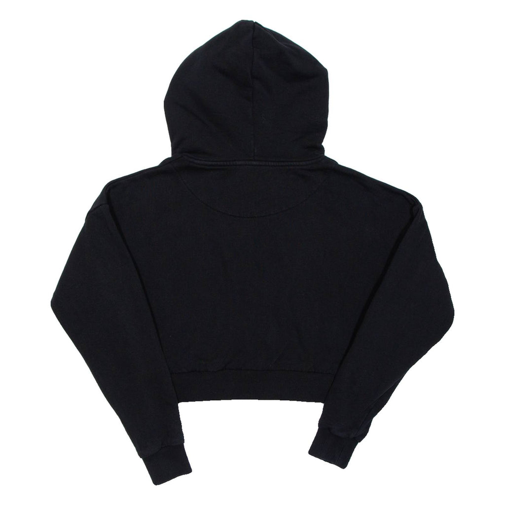KARL KANI Cropped Womens Black Hoodie S