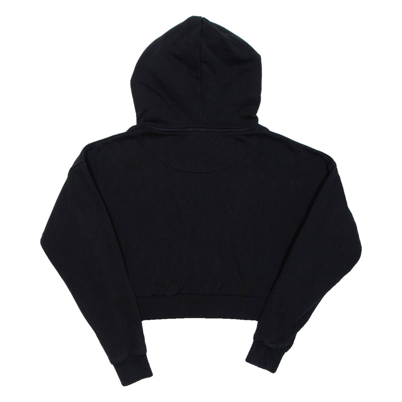 KARL KANI Cropped Womens Black Hoodie S