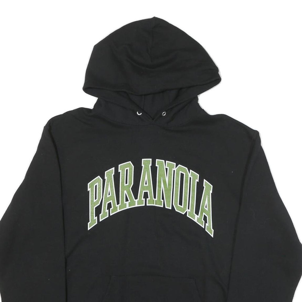 CHAMPION Mens Black Paranoia Pullover Hoodie M Cotton Blend Casual Wear