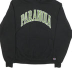 CHAMPION Mens Black Paranoia Pullover Hoodie M Cotton Blend Casual Wear