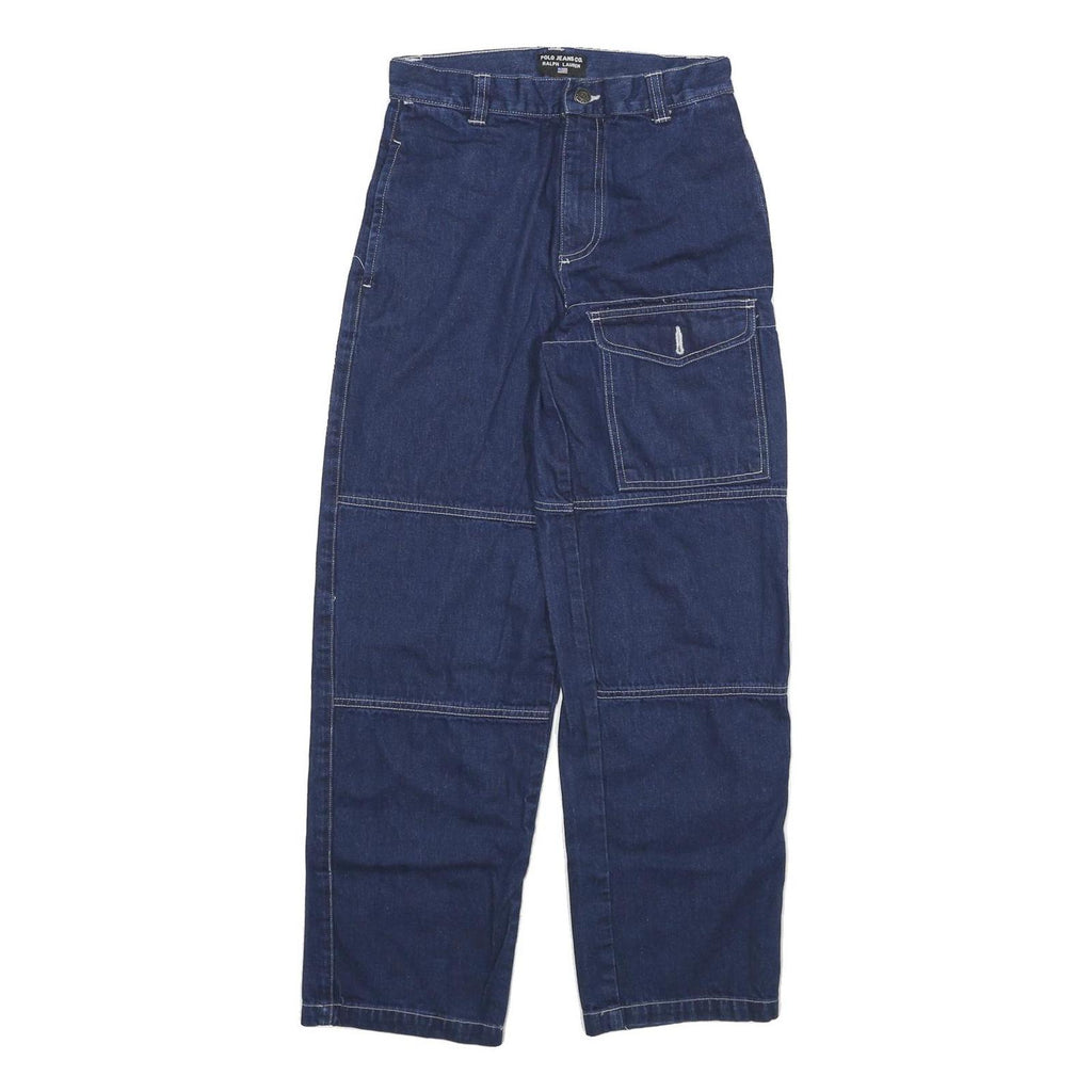 POLO RALPH LAUREN Womens Relaxed Blue Denim Jeans W26 L28 Workwear Style