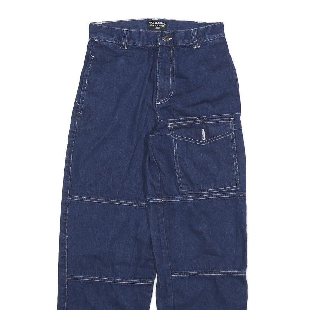 POLO RALPH LAUREN Womens Relaxed Blue Denim Jeans W26 L28 Workwear Style