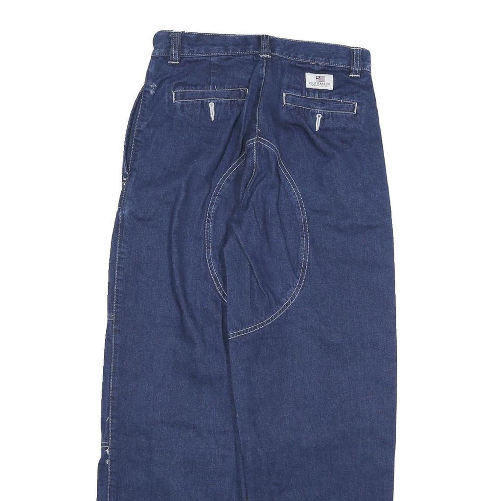 POLO RALPH LAUREN Womens Relaxed Blue Denim Jeans W26 L28 Workwear Style
