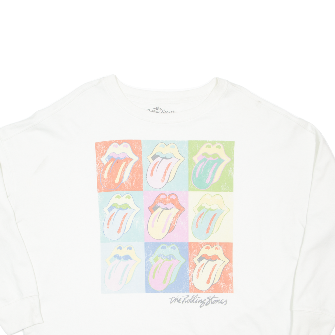 THE ROLLING STONES Womens Sweatshirt Cream XL