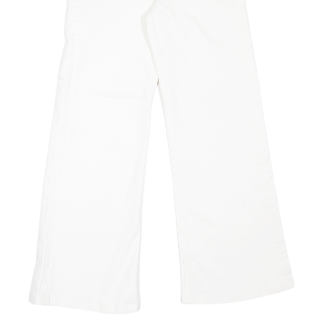 POLO RALPH LAUREN Womens Jeans White Relaxed Flared Denim W25 L29