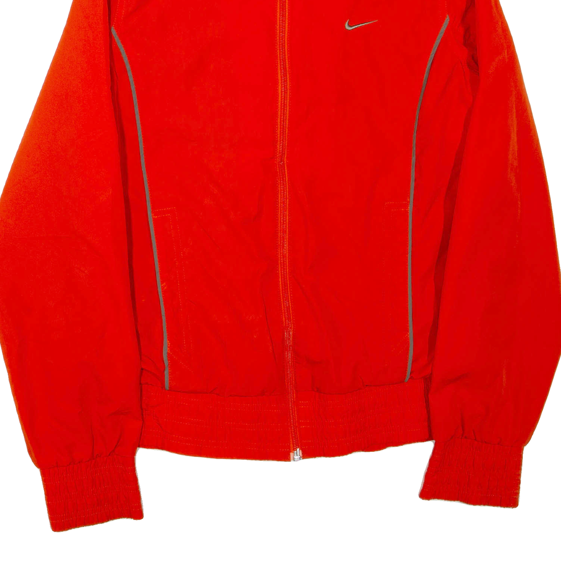 NIKE Womens Track Jacket Orange L