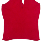 RALPH LAUREN Womens Racer Back Vest Red Sleeveless Viscose M
