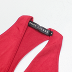 RALPH LAUREN Womens Racer Back Vest Red Sleeveless Viscose M