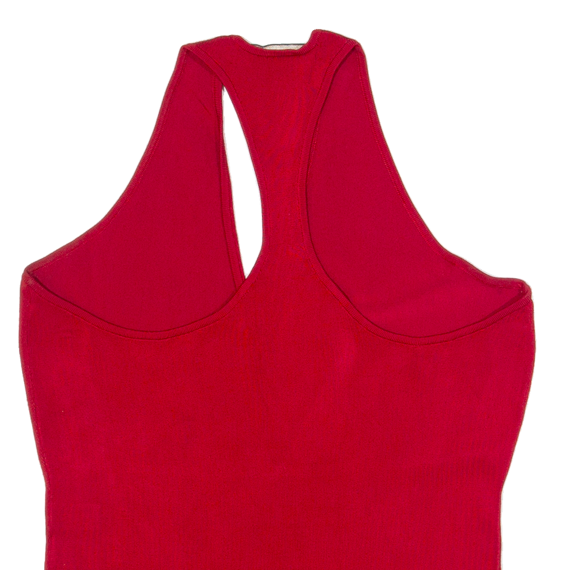 RALPH LAUREN Womens Racer Back Vest Red Sleeveless Viscose M